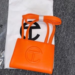 TELFAR Small Orange Shopping Tote